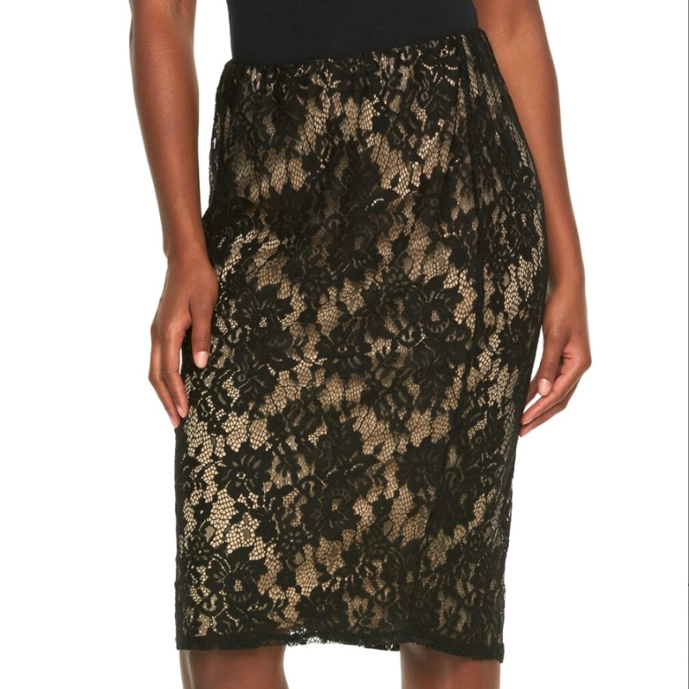 Apt 9 blacknlace midi skirt NWT sz XL